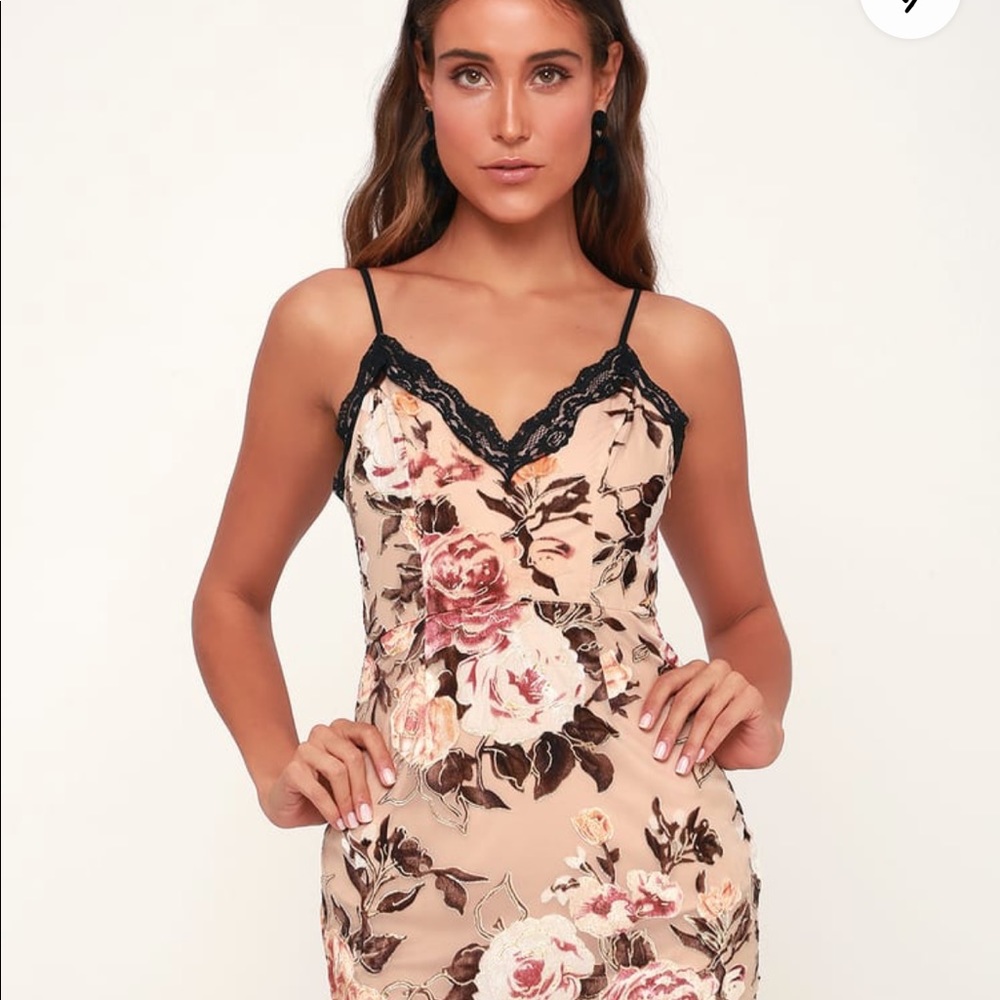 Floral “slip dress”